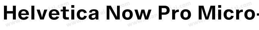 Helvetica Now Pro Micro字体转换